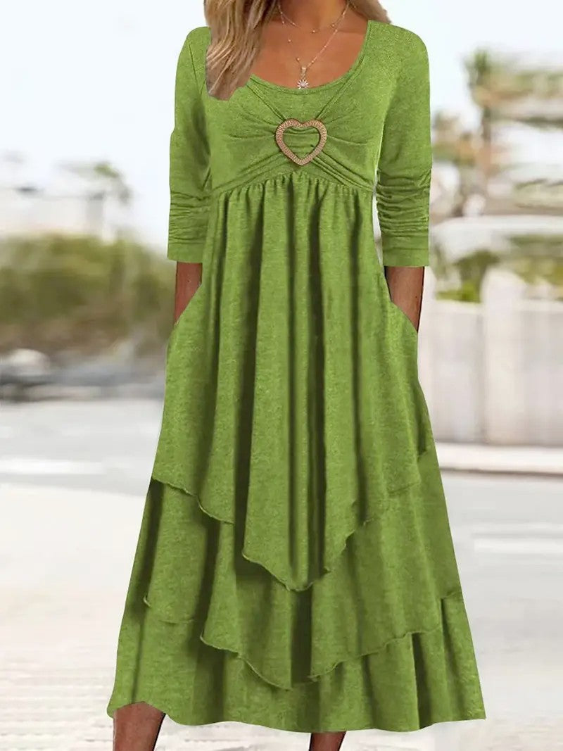 Maxi dress-green Sixe 1x